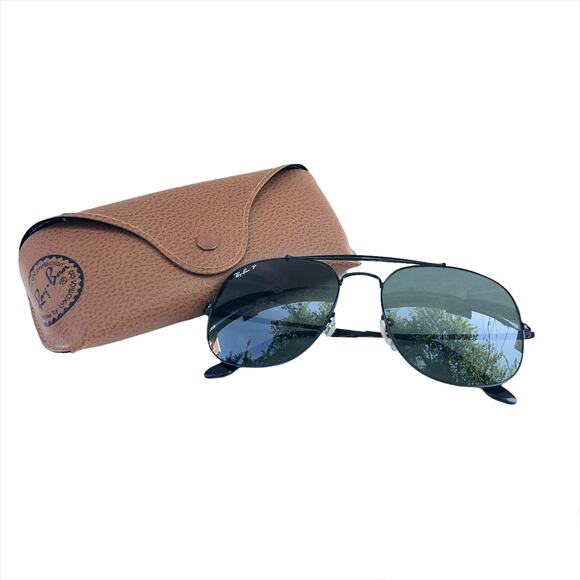 Ray-Ban General Aviator Sunglasses Polarized Lens with Case - Picture 1 of 15
